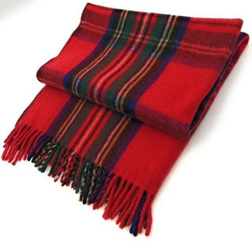 highland wool blend tartan blanket throw stewart royal tartan cosy living room accessory 7433 p.jpg