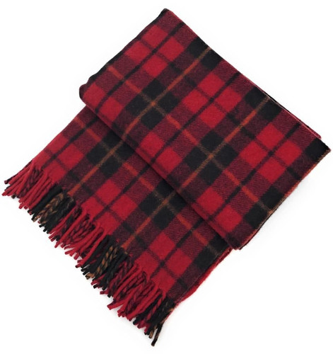 highland wool blend tartan blanket throw wallace red tartan cosy living room accessory 7435 p.jpg
