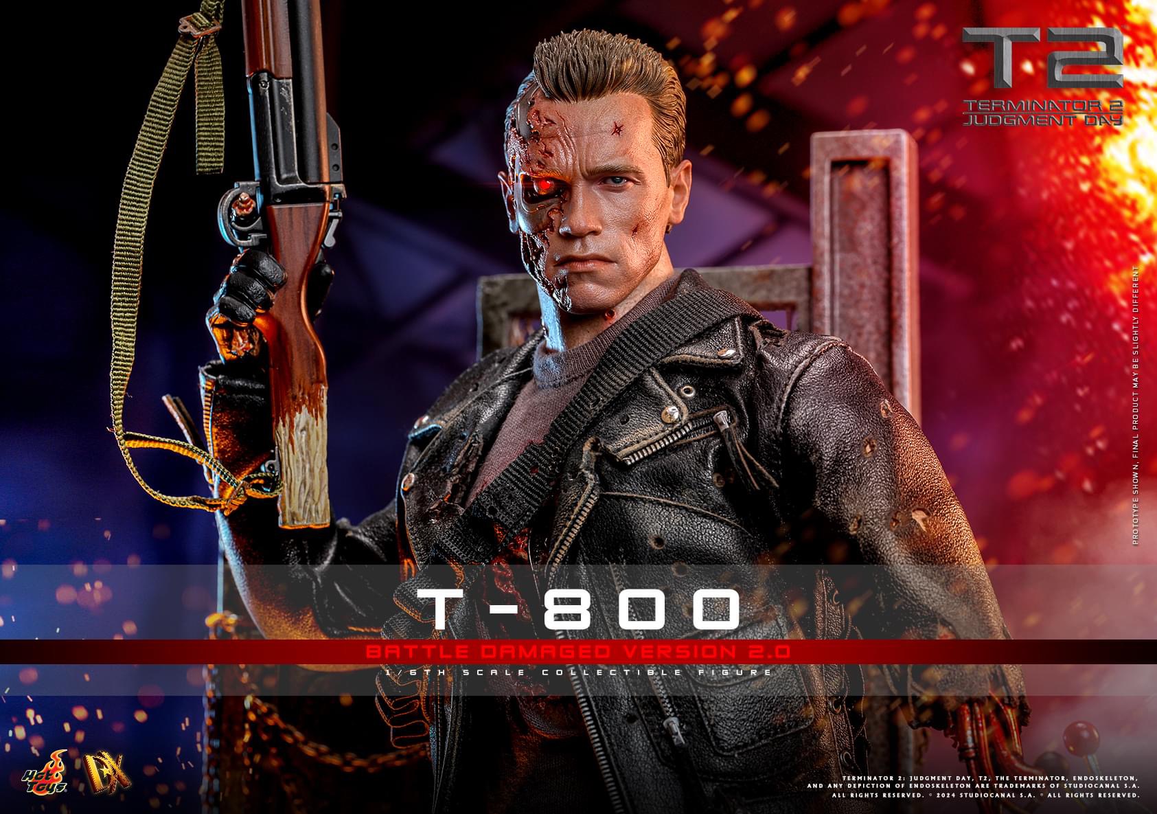 Terminator 2: Judgement Day – T-800 (Battle Damaged Version 2.0) by Hot Toys