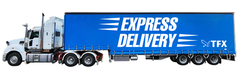 EXPRESS DELIVERY TFX TRUCK FREIGHT BULK SIDE VIEW ISOLATED MAY 2023.png