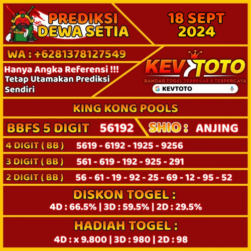 Prediksi Togel Toto 4D Kingkong Rabu 18 September 2024.jpg