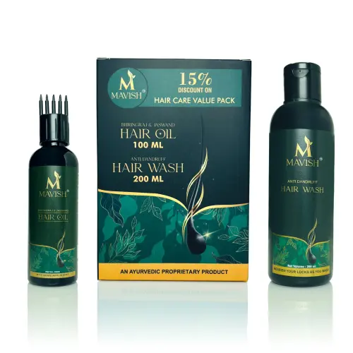 Mavish Hair Oil & Hair Wash Combo Box