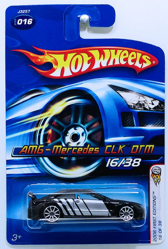 Машинка Hot Wheels AMG Mercedes CLK DTM 2006 First Editions (#016) black J3257 b.jpg