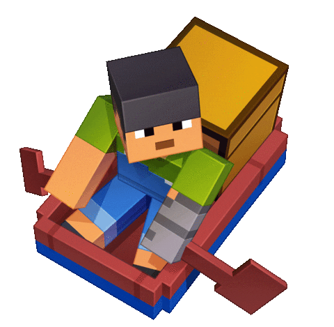 Minecraft Sunny on a chest boat.png