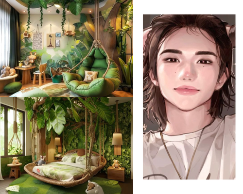 White Brown Modern October Gallery Photo Collage.png