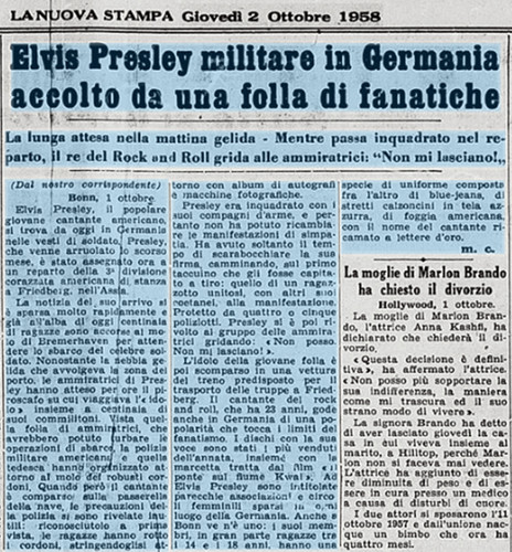 la stampa 2 10 1958