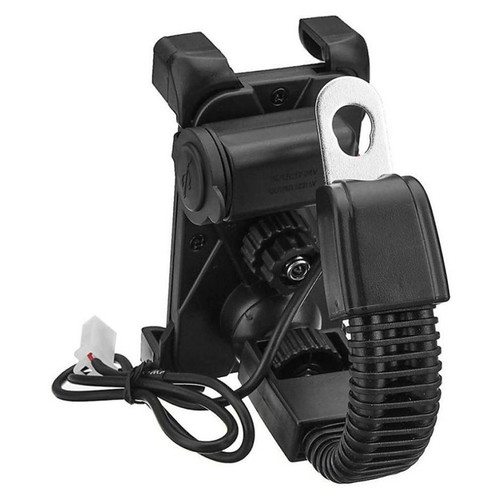 Universal Bike Mobile Holder Mirror with USB Charger Bike Mobile Holder Black 1.jpg