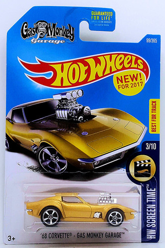 Машинка Hot Wheels '68 Corvette Gas Monkey Garage 2017 Screen Time (#099) DHN90.jpg