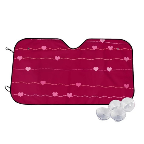 TEQUAN Sunshade for Car Windshield Pink Romantic Hearts Pattern Car Sun Shade 51 2 x 27 5 c474e19a 8.jpg