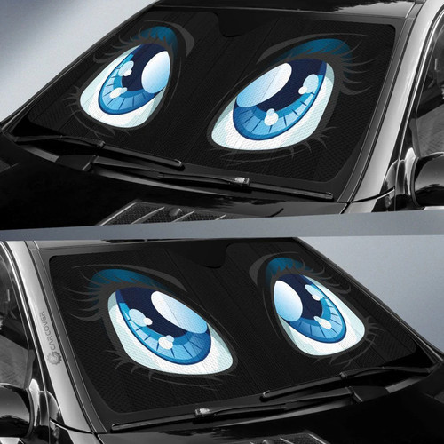 Black Cute Car Eyes Sun Shade Custom Cool Car Accessories Gear Car Cover ASD R TT2106210312 2.jpg