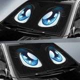 Black Cute Car Eyes Sun Shade Custom Cool Car Accessories Gear Car Cover ASD R TT2106210312 2