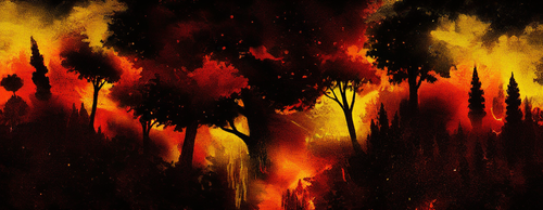 green red yellow daybreak dark abstract painting background s 3047945769.png