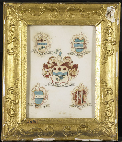Unknown Герб женщин семьи Ockersse, 1799, 22 cm х 16,5 cm, Бумага, акварель