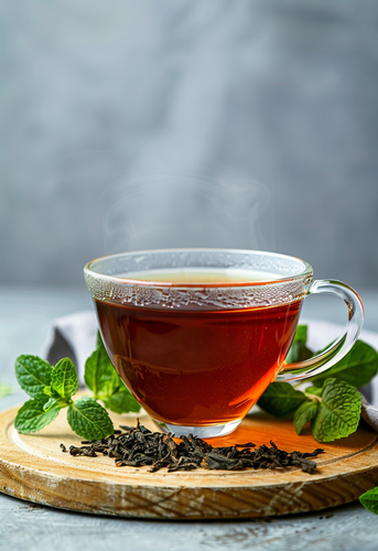 dterox A glass cup of black tea on a wooden board against a g 2019c440 7bdc 453a 851f ea9a10ed2478 3.png