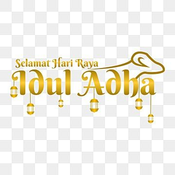 Selamat Hari Raya Vector Design Images, Lettering Gold Of Selamat Hari Raya Idul Adha Png, Idul Adha.jpg