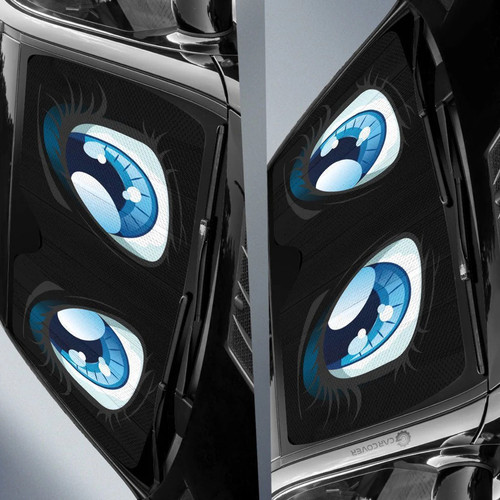 Black Cute Car Eyes Sun Shade Custom Cool Car Accessories Gear Car Cover ASD R TT2106210312 2.jpg
