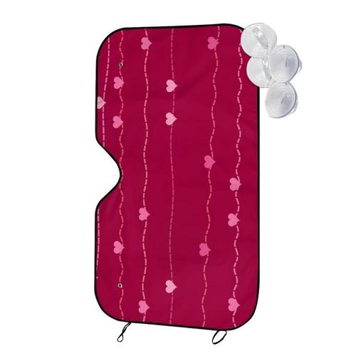 TEQUAN Sunshade for Car Windshield Pink Romantic Hearts Pattern Car Sun Shade 51 2 x 27 5 c474e19a 8.jpg