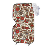 TEQUAN Sunshade for Car Windshield Traditional Colorful Paisley Floral Pattern Car Sun Shade 51 2 x 