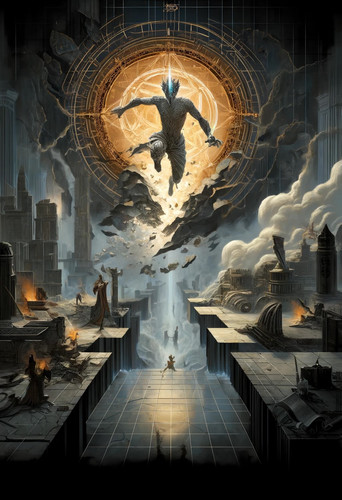 DALL·E 2024 06 12 19.11.18 Cover art for a Dungeons & Dragons campaign titled 'Echoes of the First G.jpg