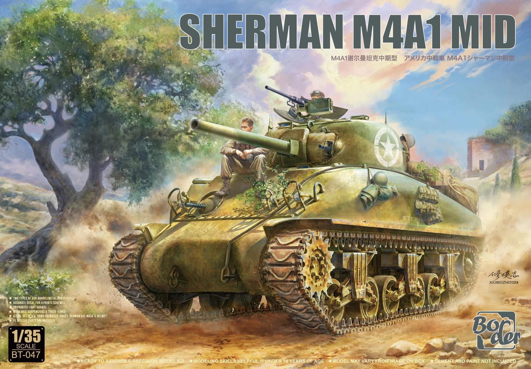 Sherman M4A1 Mid by Border Model