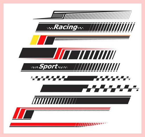 Sports stripes, car stickers. Racing decals for tuning..jpg