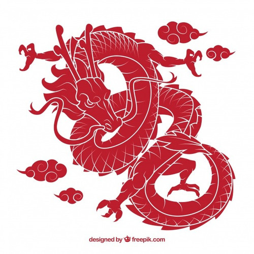 traditional chinese dragon with silhouette design 23 2147834177