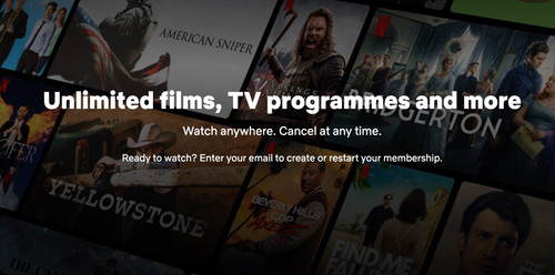 Unlimited films, TV programmes and more