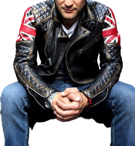 Union Jack UK Flag Cafe Racer Vintage Men Black Motorcycle Biker Leather Jacket 1.jpg