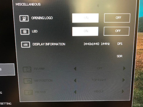 Monitor settings 2