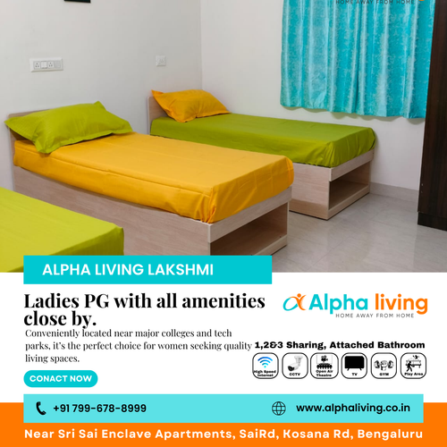 Alpha Living Lakshmi offers safe and secure women’s PG