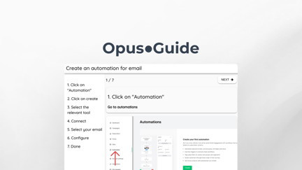 undefined Easily create, manage and share your instructions and onboarding material with Opus●Guide