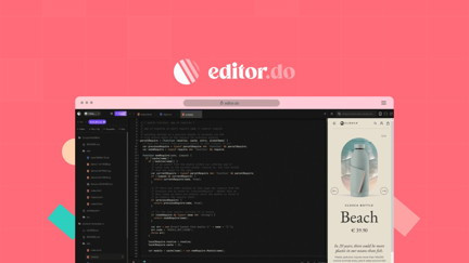 The all-in-one online IDE and host to create, code, and deploy stunning static websites in seconds