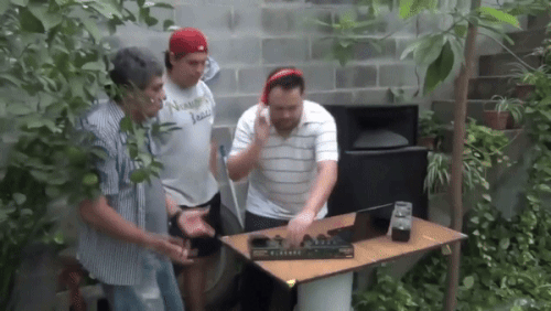 fake music dance stupid old guy (2).gif