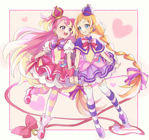  inukai komugi inukai iroha cure wonderful and cure friendy precure and 1 more drawn by torimarururu.png