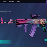 AK-12 - Team Secret 2024 Weapon Skin + Chroma Streaks Attachment Skin (1)