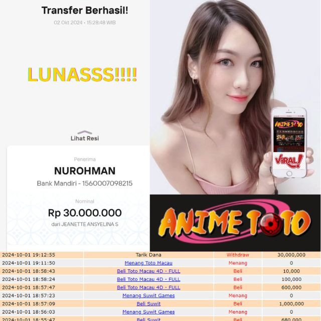 SELAMAT KEPADA ID XXXX JACKPOT POOL TOTO MACAU DI WEB ANIMETOTO