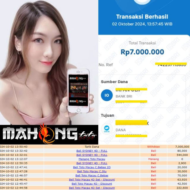 SELAMAT KEPADA ID XXXX JACKPOT POOL TOTO MACAU DI WEB MAHONGTOTO