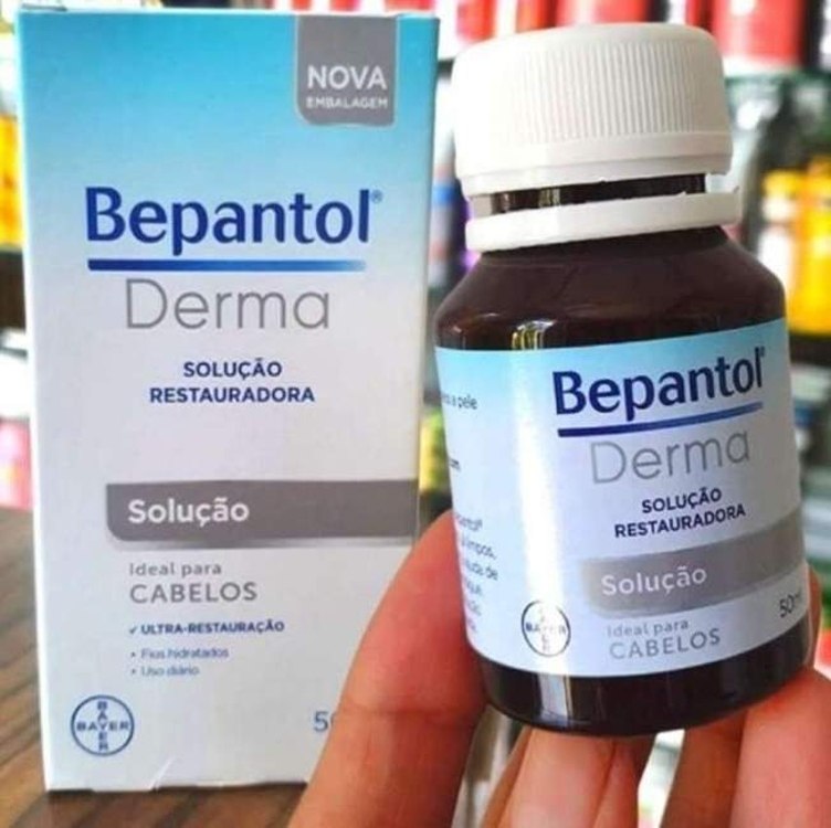 Bepantol Derma Solução Hidratante e Restauradora para Cabelo, Anti Frizz e Nutrição, 50ml