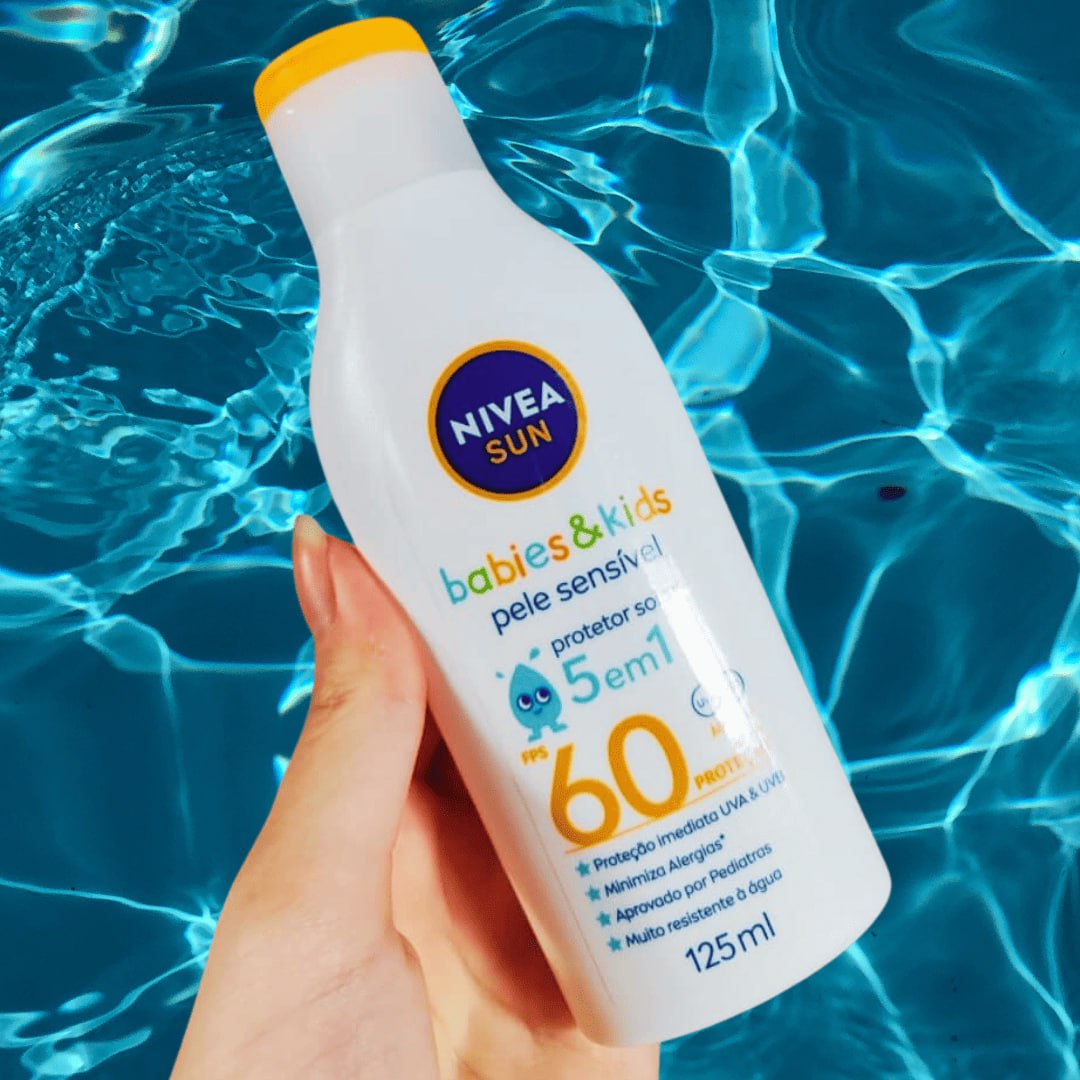 NIVEA SUN Protetor Solar Kids & Babies Pele Sensível FPS 60 125ml