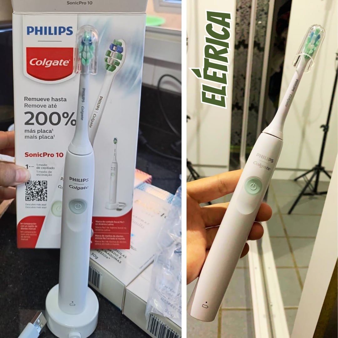 Colgate Escova De Dente Elétrica Philips Sonicpro 10 | Recarregável E Bivolt