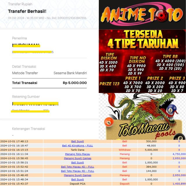 SELAMAT KEPADA ID XXXX JACKPOT POOL TOTOMACAU DI WEB ANIMETOTO