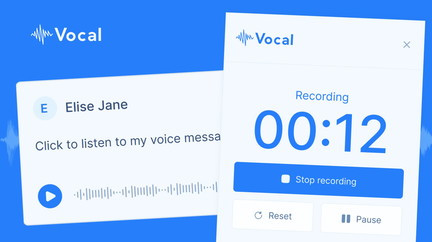 Record and Send Voice Notes via Email. AI, transcription, CNAME, tracking, mobile support & more!