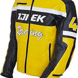 Leather Verse Mens ijiek Biker Jacket Yellow Chuck Greene Motorcyle Leather Jacket 0 (3)