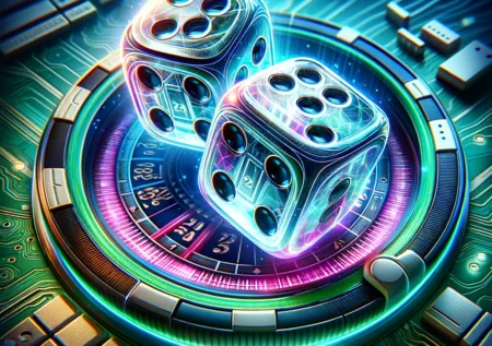 DALL·E 2024 03 27 23.48.06 A highly detailed and vibrant icon for an online Craps game. The image sh.webp