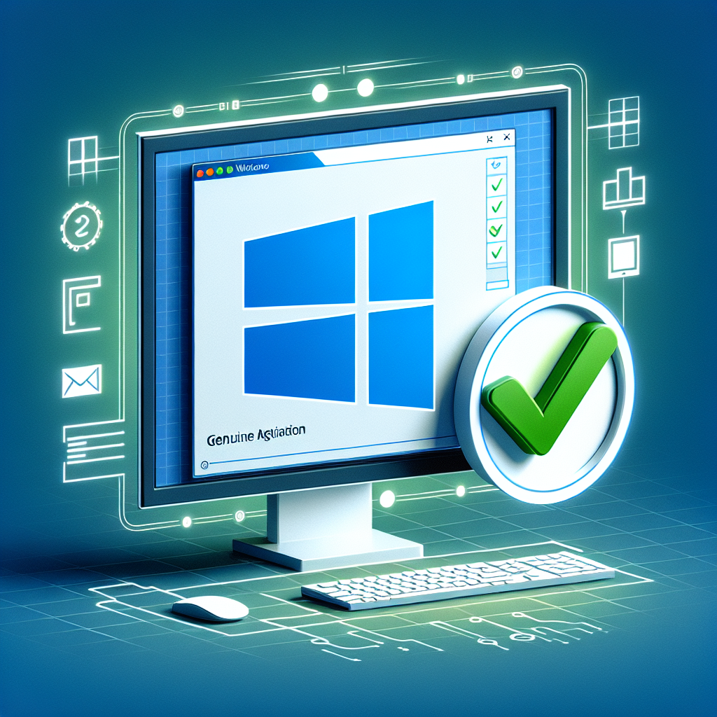 Ativação genuína do Windows em tela de computador mostrando o processo de validação do sistema operacional