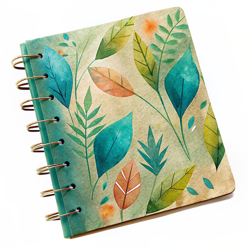 notizbuch aus bemalter pappe und bl ttern.png