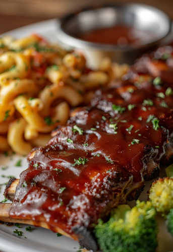 dterox close up photo of a baby back ribs on the table at Dar db49ed40 b5be 444c b058 99f2731b42a8 2.png