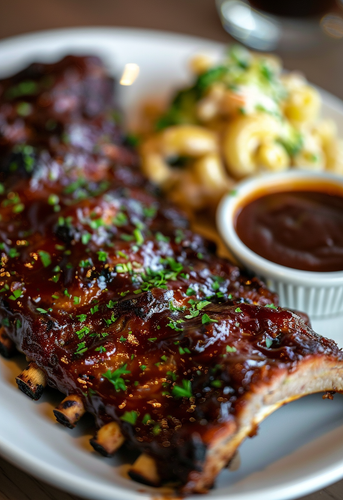 dterox close up photo of a baby back ribs on the table at Dar db49ed40 b5be 444c b058 99f2731b42a8 0.png