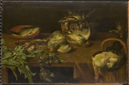 Adriaensen, Alexander Натюрморт с птицами, 1632, 74 cm x 114 cm, Дерево, масло