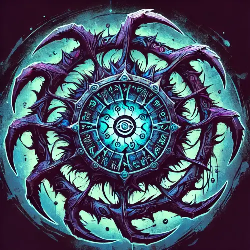 DALL·E 2024 06 30 21.56.46 An abstract logo representing the Chimeric Sentinel, featuring a fusion o.webp